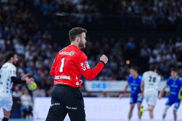 Jubel nach Parade Gonzalo Perez de Vargas (THW Kiel, 01) GER, THW Kiel vs. VfL Gummersbach, Handball, 1. Bundesliga, Spieltag 23, Saison 2025 2026, 28.02.2026 GER, THW Kiel vs. VfL Gummersbach, Handball, 1. Bundesliga, Spieltag 23, Saison 2025 2026, 28.02.2026 Kiel Copyright: xEibner-Pressefoto MarcelxvonxFehrnx EP_MFN