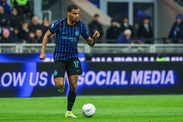 Andy Diouf of FC Internazionale seen in action during Serie A 2025 26 football match between FC Internazionale and Genoa CFC at San Siro Stadium in Milan Italy on 28 February 2026. Milan Stadio Giuseppe Meazza Milan Italy Copyright: xEPhotopressx SP24-1376-105