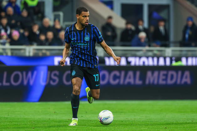 Andy Diouf of FC Internazionale seen in action during Serie A 2025 26 football match between FC Internazionale and Genoa CFC at San Siro Stadium in Milan Italy on 28 February 2026. Milan Stadio Giuseppe Meazza Milan Italy Copyright: xEPhotopressx SP24-1376-106