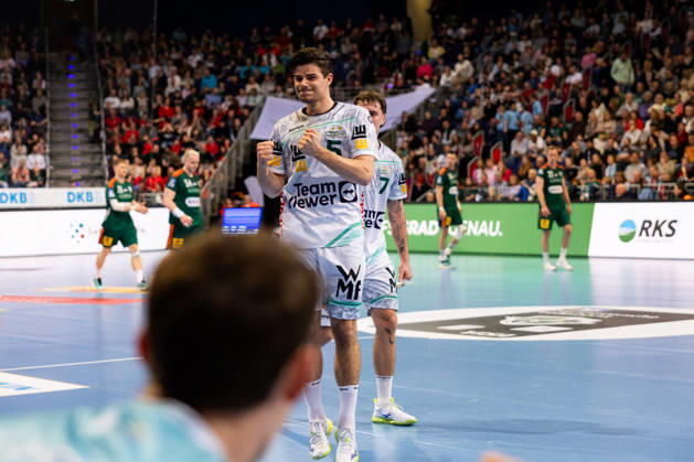 Rutger TEN VELDE (FRISCH AUF! Goeppingen, 05) Jubel, Freude, Leidenschaft, Erfolg, Emotion, Begeisterung, positive Emotionen GER, TSV Hannover-Burgdorf vs. FRISCH AUF! Goeppingen, Handball, Bundesliga, 23. Spieltag, Spielzeit 2025 2026, 01.03.2026, GER, TSV Hannover-Burgdorf vs. FRISCH AUF! Goeppingen, Handball, Bundesliga, 23. Spieltag, Spielzeit 2025 2026, 01.03.2026, Hannover Copyright: xEibnerxPressefoto OliverxSchmidtx EP_OST
