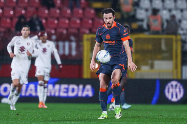 Carlos Augusto of FC Internazionale seen in action during Coppa Italia 2025 26 Quarter-Finals football match between FC Internazionale and Torino FC at U-Power Stadium in Monza Italy on 04 February 2026. Monza U-Power Stadium Monza Italy Copyright: xEPhotopressx SP24-1380-031