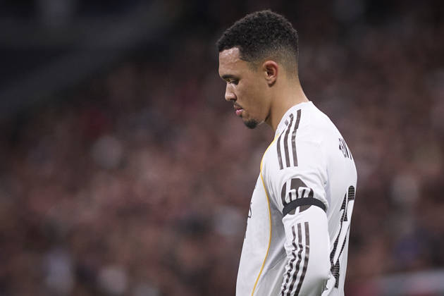 Real Madrid CF™s Trent Alexander-Arnold dejected during La Liga match. March 2, 2026 (20260302147)