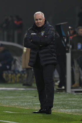 Frosinone s head coach Massimiliano Alvini during the Serie BKT soccer match between Frosinone and Pescara at the Frosinone™s Benito Stirpe stadium, Italy - Wednesday, March 04, 2026 - Soccer ( Photo by Fabrizio Corradetti LaPresse ) Copyright: xFabrizioxCorradetti LaPressex