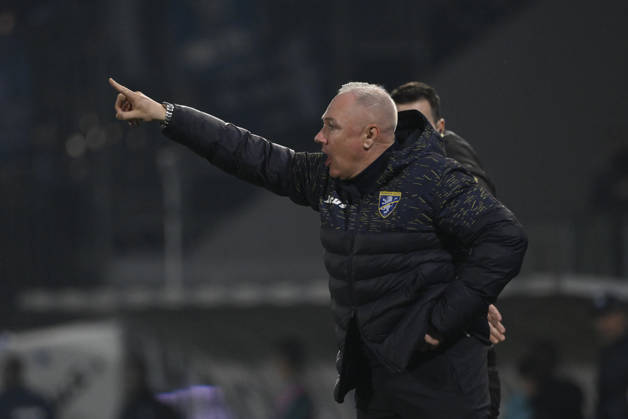 Frosinone s head coach Massimiliano Alvini during the Serie BKT soccer match between Frosinone and Pescara at the Frosinone™s Benito Stirpe stadium, Italy - Wednesday, March 04, 2026 - Soccer ( Photo by Fabrizio Corradetti LaPresse ) Copyright: xFabrizioxCorradetti LaPressex