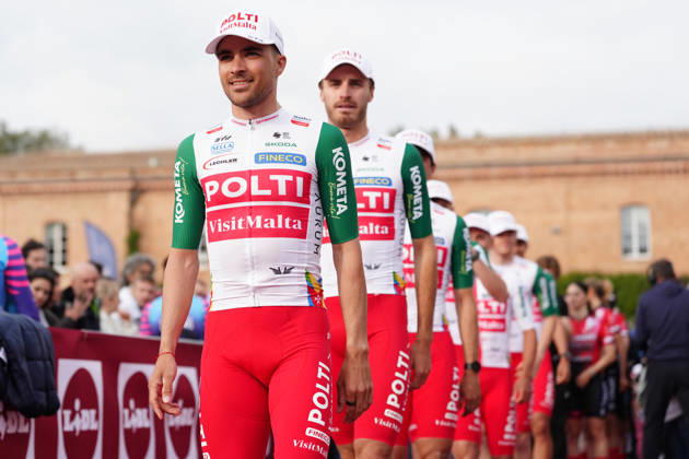 TEAM POLTI VISIT MALTA during the team presentation of the Strade Bianche e Strade Bianche Women cycling race in Siena - Tuscany - Italy - Friday, March 6 2026. - cycling Copyright: xPaolone xLaPressex