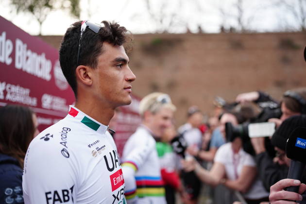 UAE TEAM EMIRATES XRG during the team presentation of the Strade Bianche e Strade Bianche Women cycling race in Siena - Tuscany - Italy - Friday, March 6 2026. - cycling Copyright: xPaolone xLaPressex