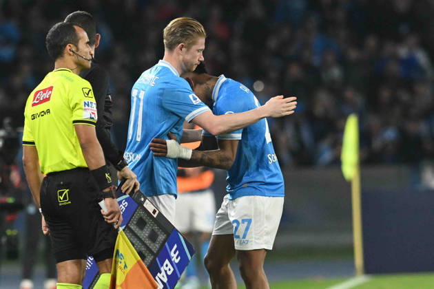 Napoli s Kevin De Bruyne during the Serie A soccer match between Napoli and Torino at the Diego Armando Maradona Stadium in Naples, southern italy - Friday , March 06 , 2026. - Soccer . Copyright: xAlessandroxGarofalo LaPressex