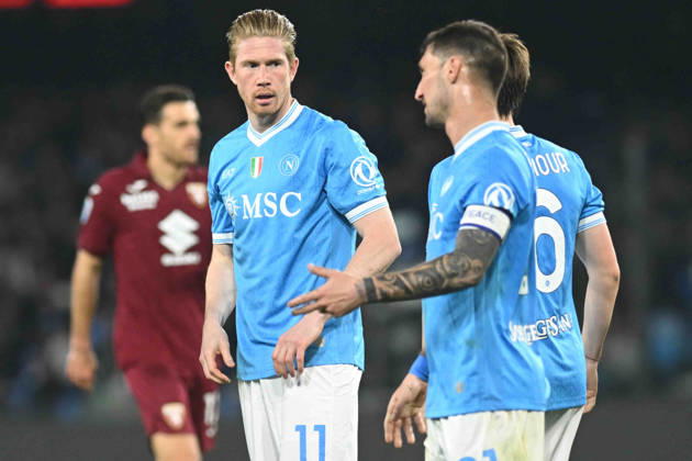 Napoli s Kevin De Bruyne during the Serie A soccer match between Napoli and Torino at the Diego Armando Maradona Stadium in Naples, southern italy - Friday , March 06 , 2026. - Soccer . Copyright: xAlessandroxGarofalo LaPressex