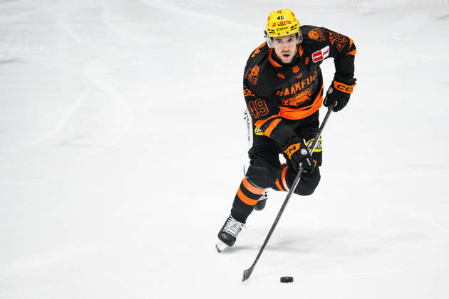 Michael Joyaux (Loewen Frankfurt, 49) GER, Loewen Frankfurt vs. Iserlohn Roosters, Eishockey, Penny DEL, 49. Spieltag, Saison 2025 2026, 06.03.2026 Eibner-Pressefoto Attila Ziga GER, Loewen Frankfurt vs. Iserlohn Roosters, Eishockey, Penny DEL, 49. Spieltag, Saison 2025 2026, 06.03.2026 Frankfurt Copyright: xEibner-Pressefotox EP_AZA