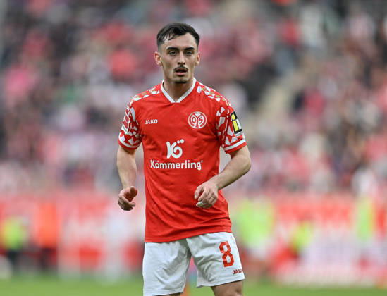 Fussball I Herren I Saison 2025-2026 I Bundesliga I 25. Spieltag I 1. FSV Mainz 05 - VFB Stuttgart I 07.03.2026 Paul Nebel (8, 1. FSV Mainz 05) Freisteller Mainz MEWA Arena Rheinland-Pfalz Deutschland Copyright: xLobeca MaraxWolfx