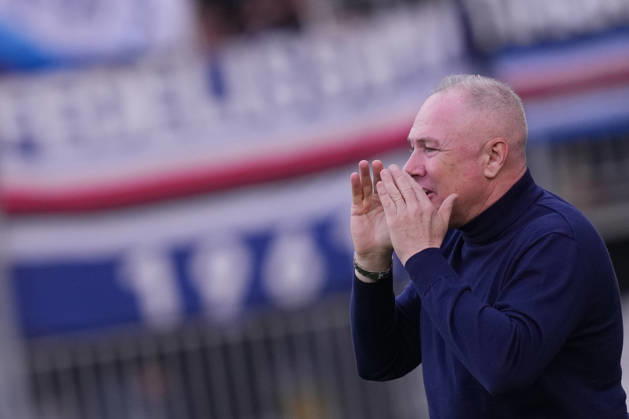 Frosinone s head coach Massimiliano Alvini during the Serie BKT soccer match between Frosinone and Sampdoria at the Frosinone Benito Stirpe stadium, Italy - Sunday, March 8, 2026 - Soccer ( Photo by Alfredo Falcone LaPresse )  Copyright: xAlfredoxFalcone LaPressex