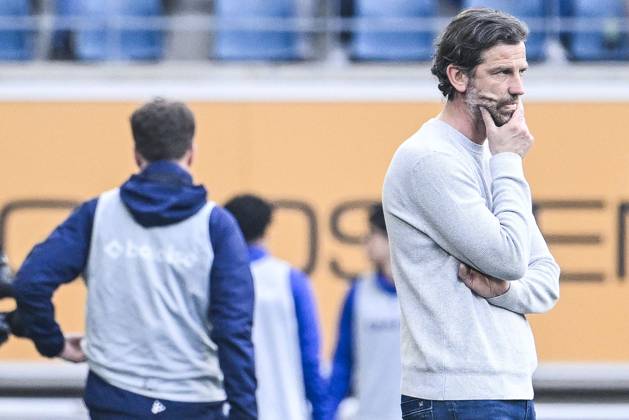 Gent s head coach Rik De Mil pictured during a soccer match between KAA Gent and KV Mechelen, Sunday 08 March 2026 in Gent, on day 26 of the 2025-2026 Jupiler Pro League first division of the Belgian championship. TOM GOYVAERTS TomxGoyvaerts x166866489x