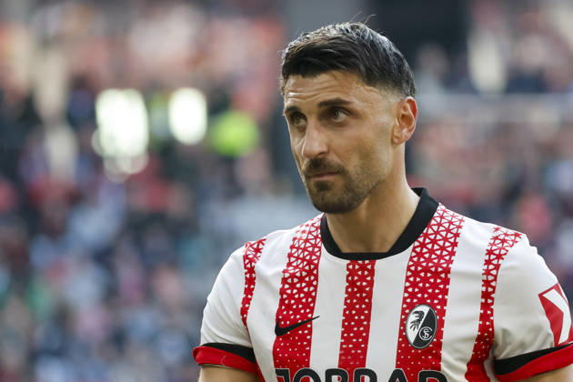 Vincenzo Grifo (SC Freiburg, 32) , Deutschland, Fussball, 1. Bundesliga, 25.Spieltag, 2025 2026, SC Freiburg vs. Bayer 04 Leverkusen, 07.03.2026, Freiburg im Breisgau Europa-Park Stadion Deutschland Copyright: xGrantxHubbsx