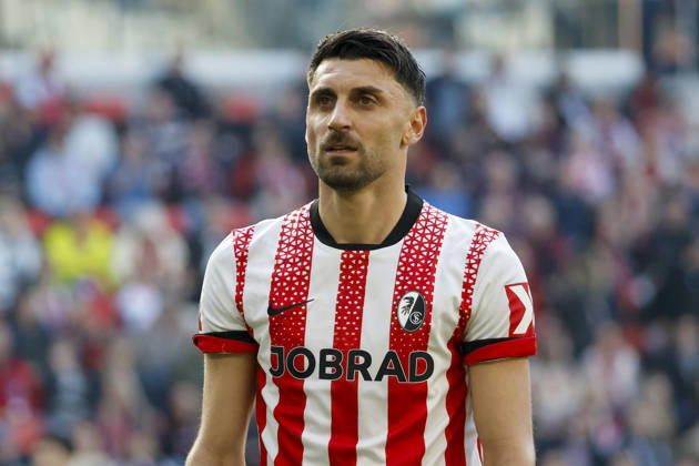 Vincenzo Grifo (SC Freiburg, 32) , Deutschland, Fussball, 1. Bundesliga, 25.Spieltag, 2025 2026, SC Freiburg vs. Bayer 04 Leverkusen, 07.03.2026, Freiburg im Breisgau Europa-Park Stadion Deutschland Copyright: xGrantxHubbsx