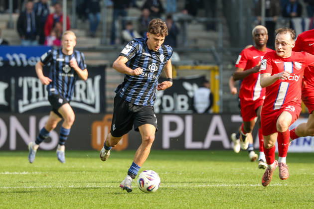 Lovis Bierschenk (SV Waldhof Mannheim, 7) Fussball: 3. Liga, 28. Spieltag, SV Waldhof Mannheim vs. TSV Havelse am 08.03.2026 in Mannheim (Carl-Benz-Stadion), Deutschland Mannheim Carl-Benz-Stadion Deutschland Copyright: xFranzxReindelx