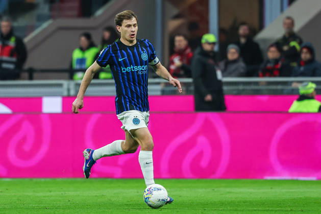 Nicolo Barella of FC Internazionale seen in action during Serie A 2025 26 football match between AC Milan and FC Internazionale at San Siro Stadium in Milan Italy on 08 March 2026. Milan Stadio San Siro Milan Italy Copyright: xEPhotopressx SP24-1389-056
