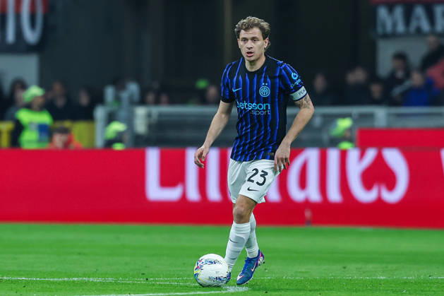 Nicolo Barella of FC Internazionale seen in action during Serie A 2025 26 football match between AC Milan and FC Internazionale at San Siro Stadium in Milan Italy on 08 March 2026. Milan Stadio San Siro Milan Italy Copyright: xEPhotopressx SP24-1389-051