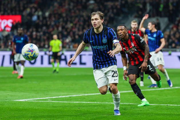 Nicolo Barella of FC Internazionale seen in action during Serie A 2025 26 football match between AC Milan and FC Internazionale at San Siro Stadium in Milan Italy on 08 March 2026. Milan Stadio San Siro Milan Italy Copyright: xEPhotopressx SP24-1389-092