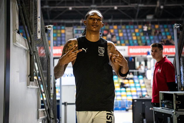 08.03.2026, xhfmx, Basketball easyCredit BBL Bundesliga, Frankfurt Skyliners - Bamberg Baskets Austin Crowley (BMA 365 Bamberg Baskets) (DFL DFB REGULATIONS PROHIBIT ANY USE OF PHOTOGRAPHS as IMAGE SEQUENCES and or QUASI-VIDEO) Frankfurt am Main