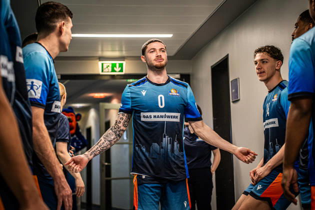 08.03.2026, xhfmx, Basketball easyCredit BBL Bundesliga, Frankfurt Skyliners - Bamberg Baskets Logan Johnson (Skyliners Frankfurt) (DFL DFB REGULATIONS PROHIBIT ANY USE OF PHOTOGRAPHS as IMAGE SEQUENCES and or QUASI-VIDEO) Frankfurt am Main