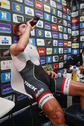 Road cycling, Rad, Radsport, Strasse illustration pictures Road cycling: illustration pictures Fabian Cancellara looks dejected after his second place during the Flanders Classics UCI WorldTour 100th Ronde van Vlaanderen cycling race with start in Brugge and finish in Oudenaarde Copyright: xJanxDexMeuleneirx