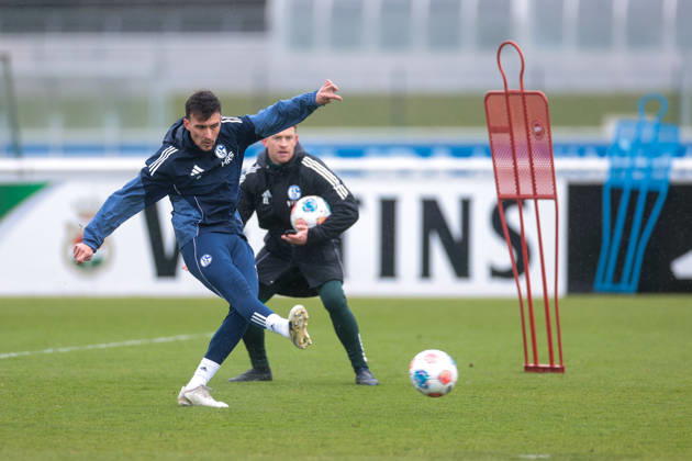 11.03.2026; Fussball; Training des FC Schalke 04. Dejan Ljubicic (FC Schalke 04). Gelsenkirchen Trainingsgelände FC Schalke 04 NRW Deutschland xRHR-FOTO YYx Copyright: RHR-FOTOx RHR-FOTO YY