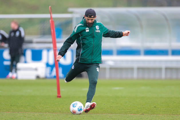 11.03.2026; Fussball; Training des FC Schalke 04. Trainer Miron Muslic (FC Schalke 04). Gelsenkirchen Trainingsgelände FC Schalke 04 NRW Deutschland xRHR-FOTO YYx Copyright: RHR-FOTOx RHR-FOTO YY
