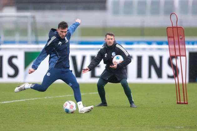 11.03.2026; Fussball; Training des FC Schalke 04. Dejan Ljubicic (FC Schalke 04). Gelsenkirchen Trainingsgelände FC Schalke 04 NRW Deutschland xRHR-FOTO YYx Copyright: RHR-FOTOx RHR-FOTO YY