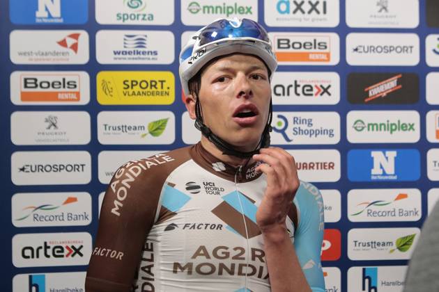 Road cycling, Rad, Radsport, Strasse illustration pictures HARELBEKE, BELGIUM - MARCH 24 : NAESEN Oliver (BEL) Rider of AG2R LA MONDIALE after the 60th Record Bank E3 Harelbeke UCI World Tour cycling race with start and finish in Harelbeke on March 24, 2017 in Harelbeke, Belgium, 24 03 17 Harelbeke Belgium Copyright: xJanxDexMeuleneirx