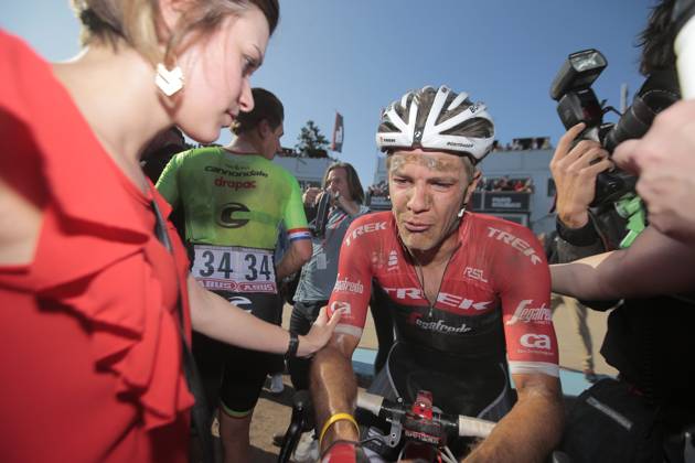 Road cycling, Rad, Radsport, Strasse illustration pictures ROUBAIX, FRANCE - APRIL 9 : STUYVEN Jasper (BEL) Rider of TREK - SEGAFREDO during the 115th UCI World Tour Paris - Roubaix cycling race with start in Compiegne and finish at the Velodrome Andre-Petrieux in Roubaix on April 09, 2017 in Roubaix, France, 9 04 17 Roubaix France Copyright: xJanxDexMeuleneirx