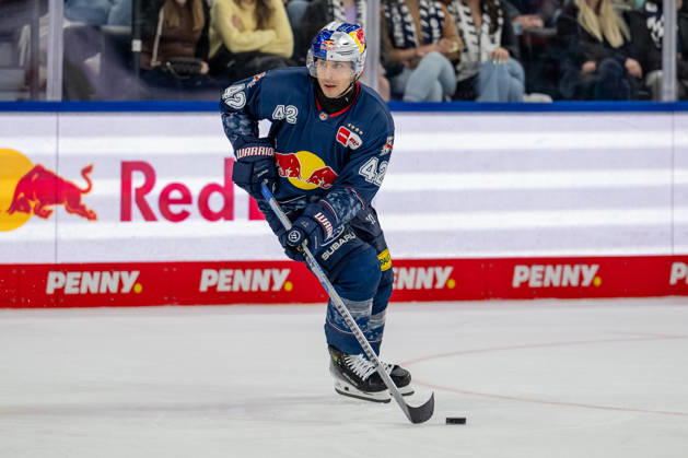 Yasin Ehliz (EHC Red Bull Muenchen, 42) GER, EHC Red Bull Muenchen vs. Straubing Tigers, Eishockey, DEL, 51. Spieltag, Saison 2025 2026, 13.03.2026. GER, EHC Red Bull Muenchen vs. Straubing Tigers, Eishockey, DEL, 51. Spieltag, Saison 2025 2026, 13.03.2026. Muenchen Copyright: xEibner-Pressefoto FranzxFeinerx EP_HFR