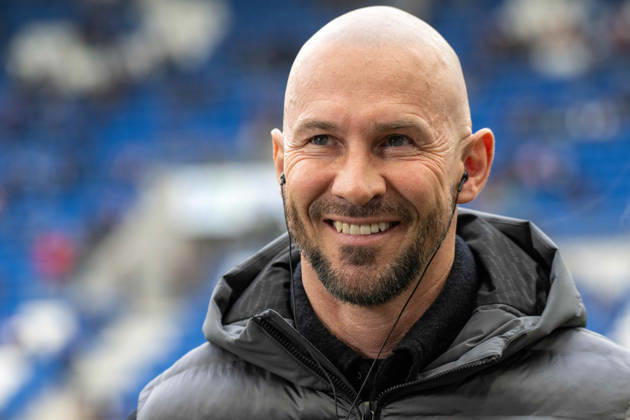 Trainer Christian Ilzer (TSG 1899 Hoffenheim). xettx, Deutschland, Sinsheim, 14.03.2026, Fussball, Bundesliga: TSG 1899 Hoffenheim vs VfL Wolfburg, Saison 2025 2026, 26. Spieltag, PreZero Arena DFL DFB REGULATIONS PROHIBIT ANY USE OF PHOTOGRAPHS AS IMAGE SEQUENCES AND OR QUASI-VIDEO.
