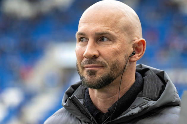 Trainer Christian Ilzer (TSG 1899 Hoffenheim). xettx, Deutschland, Sinsheim, 14.03.2026, Fussball, Bundesliga: TSG 1899 Hoffenheim vs VfL Wolfburg, Saison 2025 2026, 26. Spieltag, PreZero Arena DFL DFB REGULATIONS PROHIBIT ANY USE OF PHOTOGRAPHS AS IMAGE SEQUENCES AND OR QUASI-VIDEO.