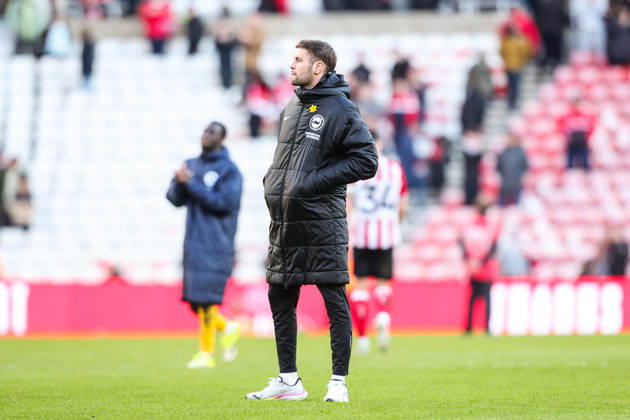 Sunderland v Brighton & Hove Albion, Premier League Fabian Hurzeler manager of Brighton & Hove Albion during the Sunderland v Brighton & Hove Albion Premier League match at the Stadium of Light, Sunderland, England on 14 March 2026 Credit: Richard Bierton Every Second Media Editorial use only. All images are copyright Every Second Media Limited. No images may be reproduced without prior permission. All rights reserved. Premier League and Football League images are subject to licensing agreements with Football DataCo Limited. see https: www.football-dataco.com Copyright: xIMAGO EveryxSecondxMediax ESM-1858-0051 RichardxBiertonx xEveryxSecondxMediax