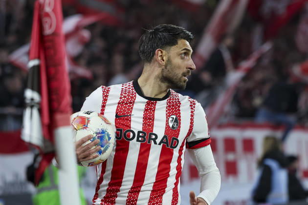 Vincenzo Grifo (SC Freiburg, 32) , Deutschland, Fussball, 1. Bundesliga, 26.Spieltag, 2025 2026, SC Freiburg vs. 1.FC Union Berlin, 15.03.2026, Freiburg im Breisgau Europa-Park Stadion Deutschland Copyright: xGrantxHubbsx