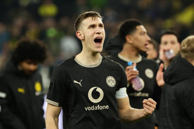 Dortmund, Germany, 21.03.26, Nico Schlotterbeck (Borussia Dortmund) gestikuliert während des Spiels der 1. Bundesliga zwischen Borussia Dortmund - Hamburger SV im Signal Iduna Park in Dortmund. (Photo by Joachim Bywaletz) DFB DFL REGULATIONS PROHIBIT ANY USE OF PHOTOGRAPHS AS IMAGE SEQUENCES AND OR QUASI-VIDEO. Copyright: JoachimxBywaletz xJB-Sportfoto