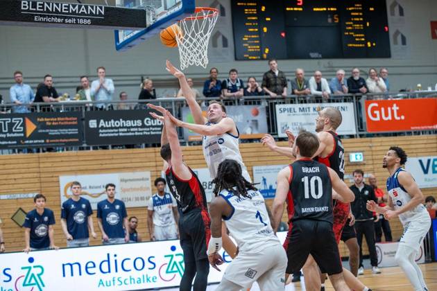 2. Basketball-Bundesliga ProA VfL Sparkassen Stars - Bayer Giants Leverkusen ** NUR FÜR REDAKTIONELLE ZWECKE ** EDITORIAL USE ONLY **<p>2. Basketball-Bundesliga ProA Jonas Grof VfL Sparkassen Stars - Bayer Giants Leverkusen, am 06.03.2026,in Bochum Rundsporthalle Deutschland NRW Bochum Copyright: SebastianxSternemann