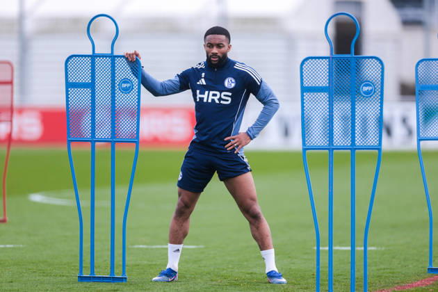 24.03.2026, Fussball, Training des FC Schalke 04. Moussa Sylla (FC Schalke 04). Gelsenkirchen Trainingsgelände FC Schalke 04 NRW Deutschland xRHR-FOTO YYx Copyright: RHR-FOTOx RHR-FOTO YY