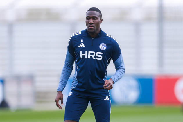 24.03.2026, Fussball, Training des FC Schalke 04. Bryan Lasme (FC Schalke 04). Gelsenkirchen Trainingsgelände FC Schalke 04 NRW Deutschland xRHR-FOTO YYx Copyright: RHR-FOTOx RHR-FOTO YY