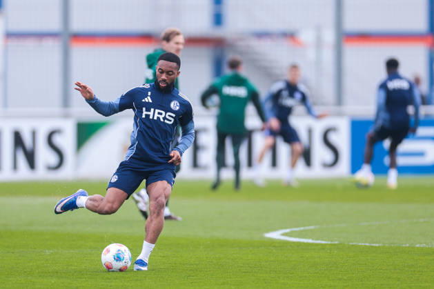 24.03.2026, Fussball, Training des FC Schalke 04. Moussa Sylla (FC Schalke 04). Gelsenkirchen Trainingsgelände FC Schalke 04 NRW Deutschland xRHR-FOTO YYx Copyright: RHR-FOTOx RHR-FOTO YY
