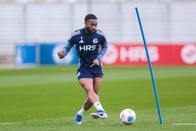 24.03.2026, Fussball, Training des FC Schalke 04. Moussa Sylla (FC Schalke 04). Gelsenkirchen Trainingsgelände FC Schalke 04 NRW Deutschland xRHR-FOTO YYx Copyright: RHR-FOTOx RHR-FOTO YY