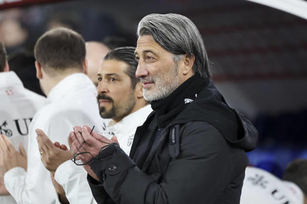 Murat Yakin (Schweiz, Trainer) vor Spielbeginn , Schweiz, Fussball, Freundschaftsspiel, Schweiz vs. Deutschland, 27.03.2026, Basel Sankt Jakob Park Schweiz Copyright: xGrantxHubbsx