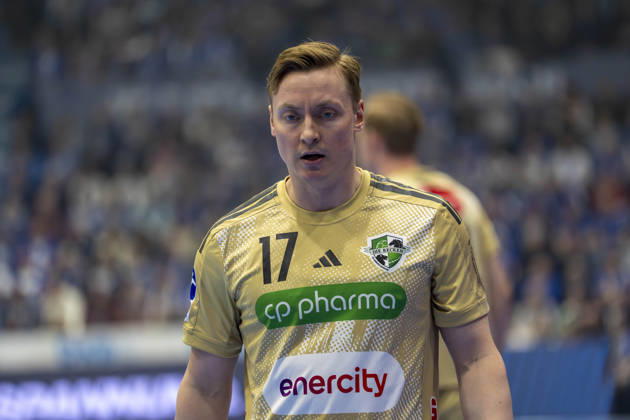 August Pedersen (TSV Hannover-Burgdorf) VfL Gummersbach - TSV Hannover-Burgdorf, Handball Daikin HBL Handball Bundesliga, 26. Spieltag, 28.03.2026 Copyright: HMBxMedia xMarcoxBader