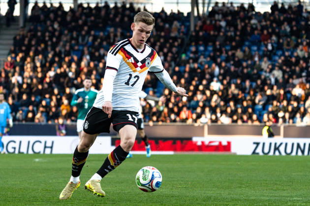 Deutschland: U21, U 21 EM-Qualifikation 2025 2026, Deutschland U21 vs. Nordirland U21, Freitag 27.03.2026, Eintracht Stadion Braunschweig DFB U21 Nationalmannschaft Anton Kade Copyright: xCelinaxLeiersx