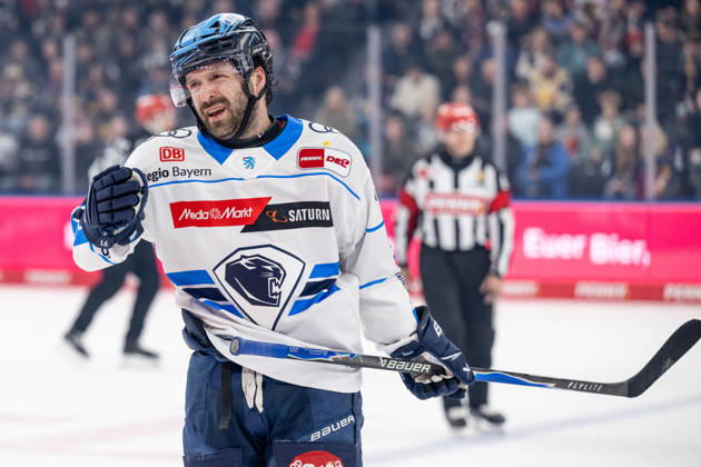 Riley Sheen (ERC Ingolstadt, 91) GER, EHC Red Bull Muenchen vs. ERC Ingolstadt, Eishockey, DEL, Playoffs, Viertelfinale Spiel 3, Saison 2025 2026, 29.03.2026. GER, EHC Red Bull Muenchen vs. ERC Ingolstadt, Eishockey, DEL, Playoffs, Viertelfinale Spiel 3, Saison 2025 2026, 29.03.2026. Muenchen Copyright: xEibner-Pressefoto HeikexFeinerx EP_HFR
