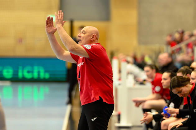 Herbert Mueller (Thueringer HC, Trainer) GER, Thueringer HC gegen BSV Sachsen Zwickau, Handball, Alsco Handball Bundesliga Frauen, 20. Spieltag, Saison 2025 2026, 01.04.2026 GER, Thueringer HC gegen BSV Sachsen Zwickau, Handball, Alsco Handball Bundesliga Frauen, 20. Spieltag, Saison 2025 2026, 01.04.2026 Bad Langensalza Copyright: xEibner-Pressefoto MartinxHerbstx EP_MHT