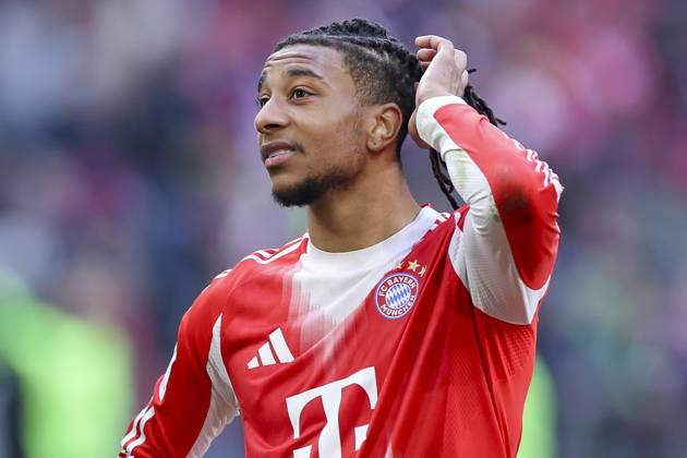 Michael Olise (FC Bayern Muenchen) schaut enttaeuscht, Bundesliga, FC Bayern München v 1. FC Union Berlin, Allianz Arena am 21. March 2026 in München, Deutschland. (Foto von Marco Steinbrenner DeFodi Images) Michael Olise (FC Bayern Muenchen) looks dejected, Bundesliga, FC Bayern München v 1. FC Union Berlin, Allianz Arena, March 21, 2026 in München, Germany. (Photo by Marco Steinbrenner DeFodi Images) DFL regulations prohibit any use of photographs as image sequences and or quasi-video. -