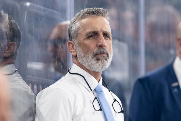 Mark French (Chef-Trainer, ERC Ingolstadt) Portrait Portraet GER, EHC Red Bull Muenchen vs. ERC Ingolstadt, Eishockey, DEL, Playoffs, Viertelfinale Spiel 5, Saison 2025 2026, 02.04.2026. GER, EHC Red Bull Muenchen vs. ERC Ingolstadt, Eishockey, DEL, Playoffs, Viertelfinale Spiel 5, Saison 2025 2026, 02.04.2026. Muenchen Copyright: xEibner-Pressefoto HeikexFeinerx EP_HFR