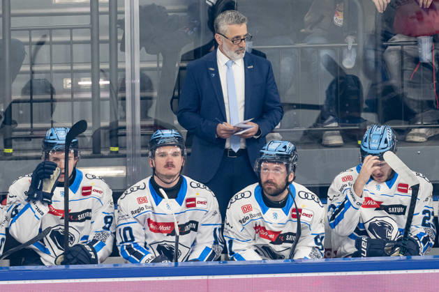 Mark French (Chef-Trainer, ERC Ingolstadt) GER, EHC Red Bull Muenchen vs. ERC Ingolstadt, Eishockey, DEL, Playoffs, Viertelfinale Spiel 5, Saison 2025 2026, 02.04.2026. GER, EHC Red Bull Muenchen vs. ERC Ingolstadt, Eishockey, DEL, Playoffs, Viertelfinale Spiel 5, Saison 2025 2026, 02.04.2026. Muenchen Copyright: xEibner-Pressefoto FranzxFeinerx EP_HFR