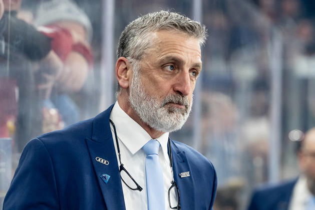 Mark French (Chef-Trainer, ERC Ingolstadt) Portrait Portraet GER, EHC Red Bull Muenchen vs. ERC Ingolstadt, Eishockey, DEL, Playoffs, Viertelfinale Spiel 5, Saison 2025 2026, 02.04.2026. GER, EHC Red Bull Muenchen vs. ERC Ingolstadt, Eishockey, DEL, Playoffs, Viertelfinale Spiel 5, Saison 2025 2026, 02.04.2026. Muenchen Copyright: xEibner-Pressefoto HeikexFeinerx EP_HFR